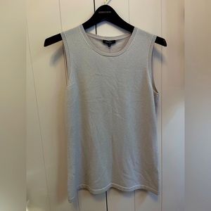 NWT Lafayette 148 New York 100% Cashmere Light Pink Sleeveless Sweater